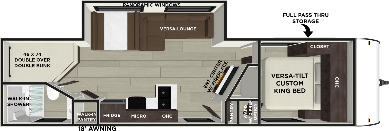 Wildwood 26DBUD Floorplan